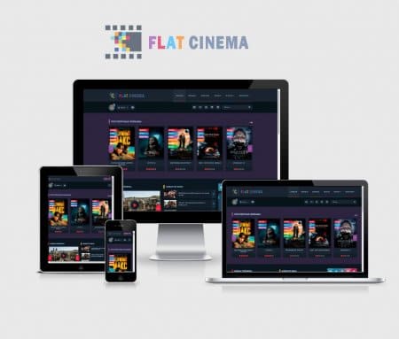 Flat Cinema - адаптивный кино шаблон для DLE