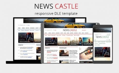 NewsCastle - адаптивный новостной шаблон для DLE