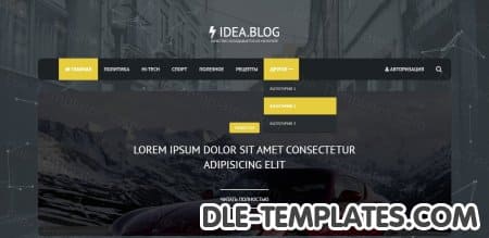 Idea Blog - адаптивный блоговый шаблон для DLE
